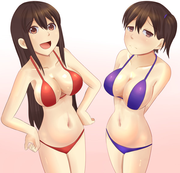赤加賀ビキニ 透け差分あり