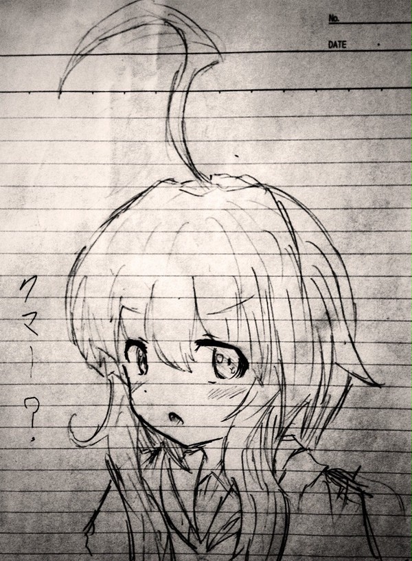 画力の無さに打ち拉がれるクマ…
