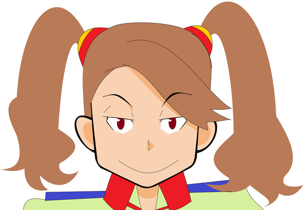 ペイント&マウスで描いたサザキちゃん