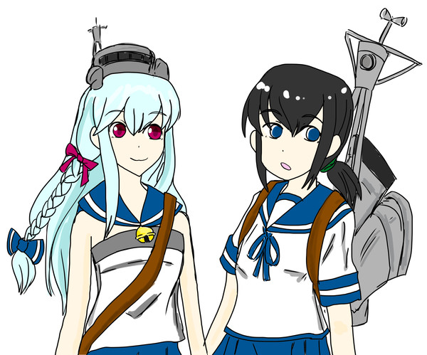 吹雪型駆逐艦吹雪擬人化。