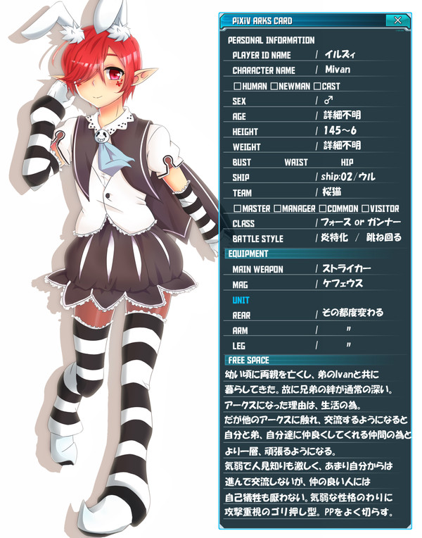 【pixivアークスカード】Mivan【sihp02：ウル】