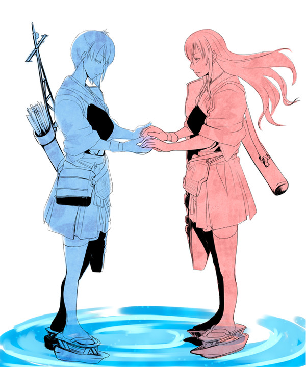 赤城さんと加賀さん落書きまとめ。2