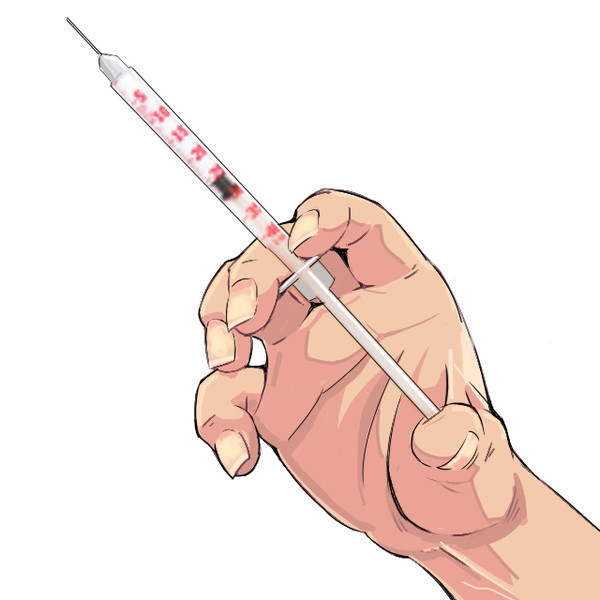 【コラ素材】注射器