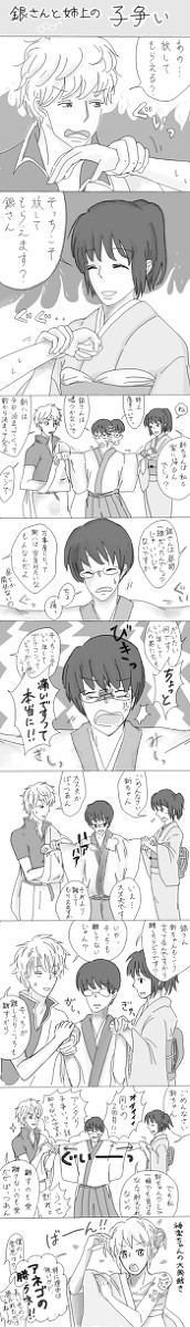 【銀→新←妙】銀さんと姉上の子争い