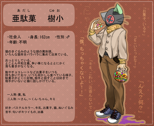 【絵師異形】亜駄菓 樹小【キャラシ】