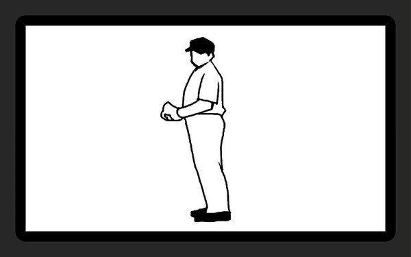 サインはストレート