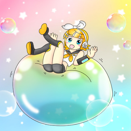 リンちゃんとシャボン玉