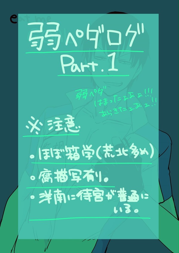 【弱ペだ】ログ１【腐有り】