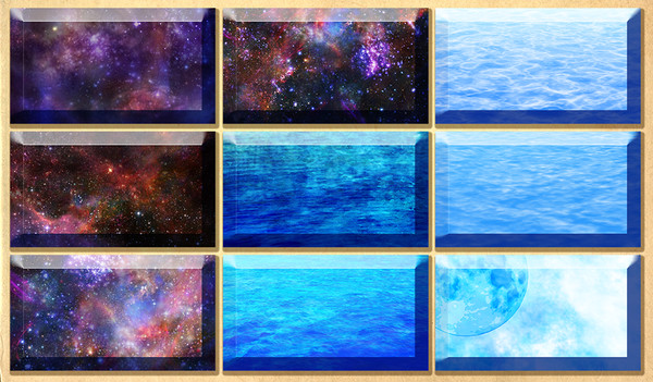 【素材】水と夜空