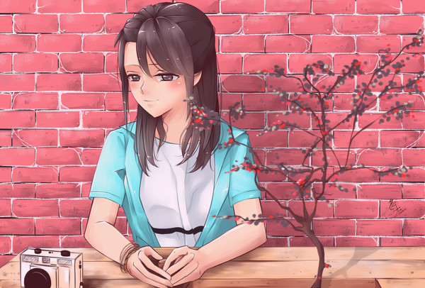 微笑少女