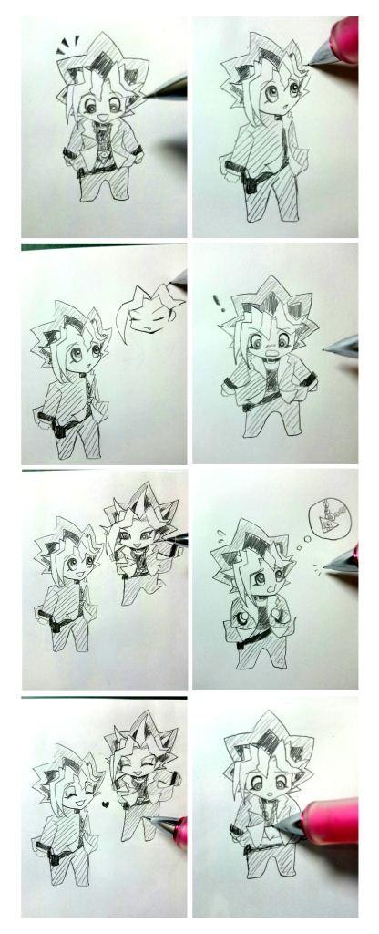 相棒を描く時、大抵千年パズルを忘れまして。