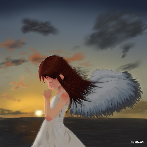 夕陽 天使
