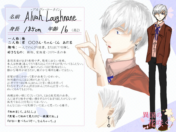 【花咲】 アルヴァ・ローネイン 【男子生徒】