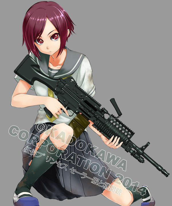 任侠プリンセス セーラー服と機関銃ので仕事絵