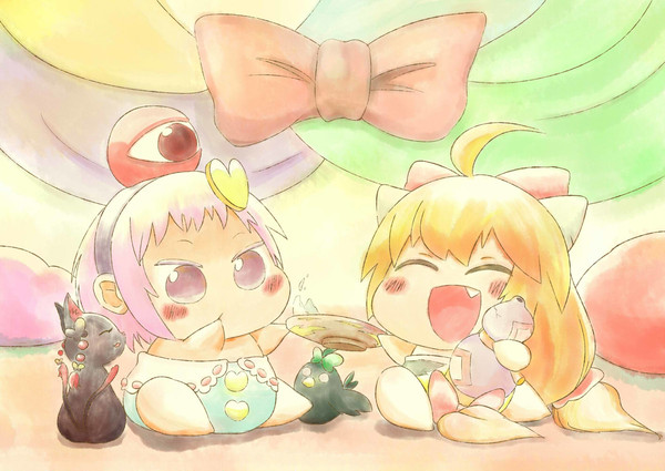 赤ちゃんさとりと赤ちゃんすいか