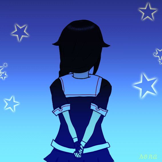 時雨ちゃんと夜。