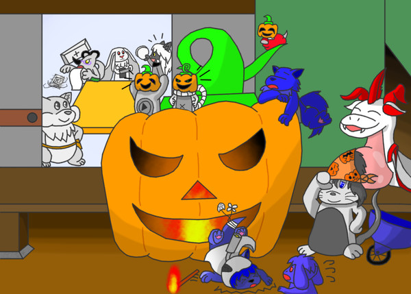 【はんもんハロウィン2014】 でっかいパンプキン!