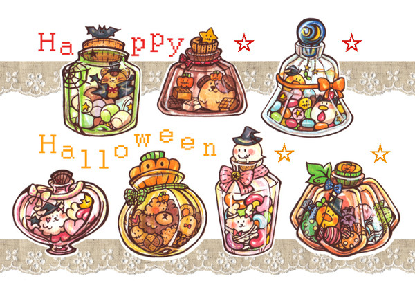 ハロウィンの小瓶