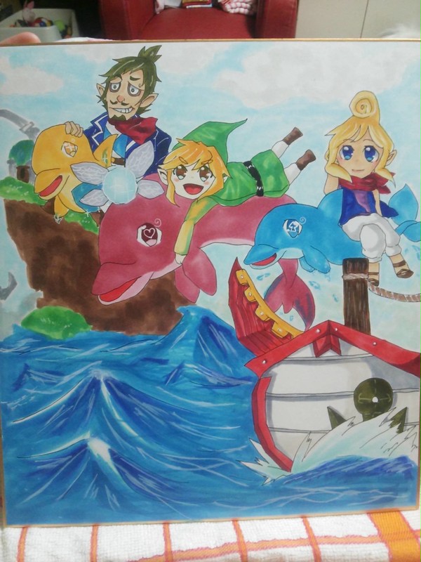ゼルダの伝説(色紙)
