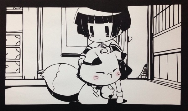 【切り絵】繰繰れ！コックリさん  市松こひな  コックリさん
