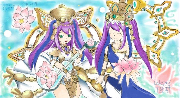 招福之天女神・拉克什米&紫蓮之吟女神・拉克什米