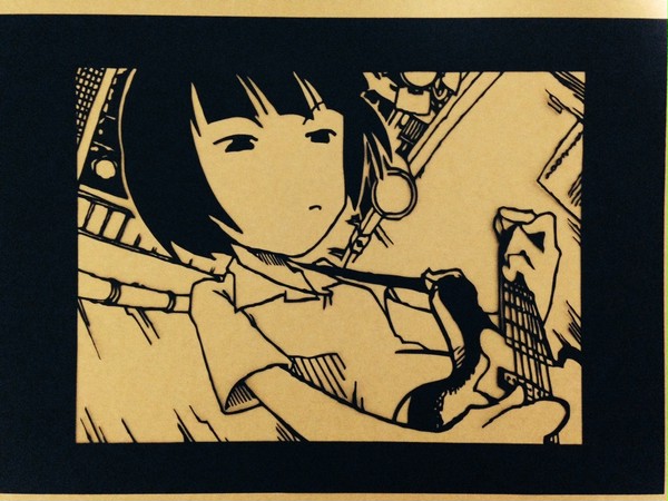 切り絵で田渕ひさ子２