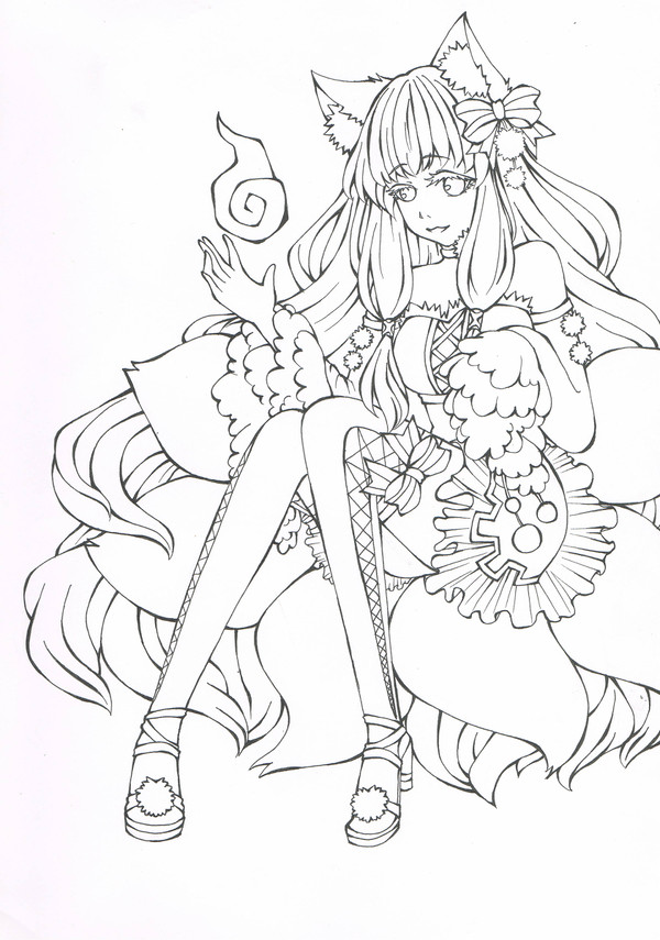 Marady six tail fox girl