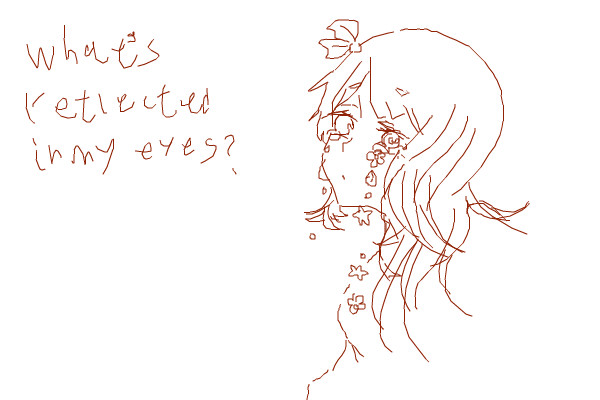 What's reflected in my eyes?
