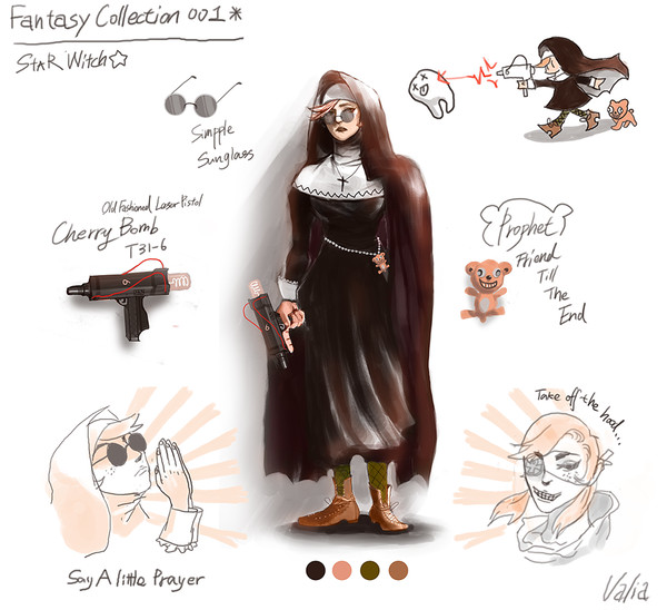 Character Design - Star Witch