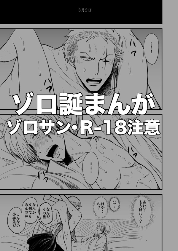 ゾロ誕漫画【R-18】