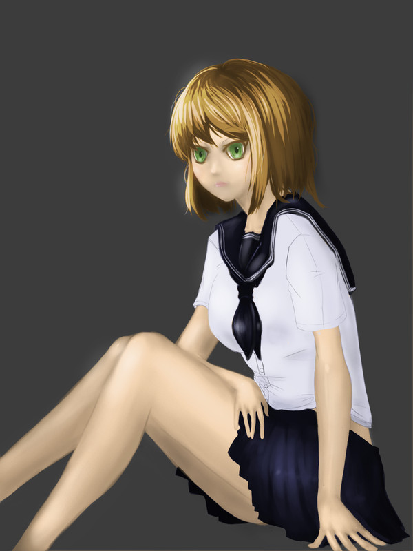 練習(水手服少女)