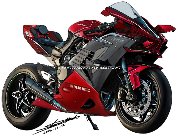 KawasakiH2R フルカウルVer.RED