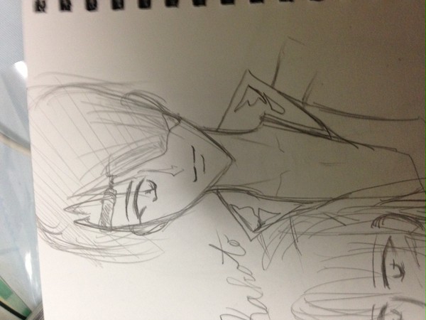 アナログ落書き。