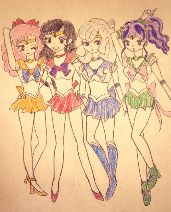 うる星×セラムン落書き
