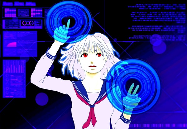 パソコンの中の娘