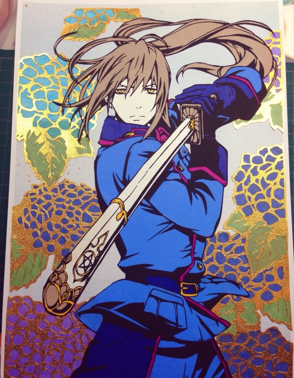 安倍蒼世【切り絵】