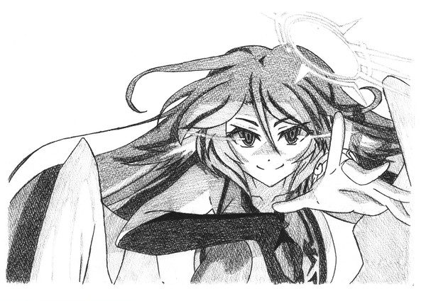 ノーゲーム・ノーライフ　ジブリール　アニメ絵模写