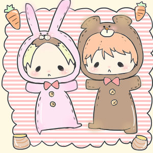 森のくまさんとうさぎさん