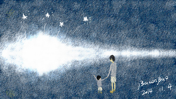 Follow a child in your mind.