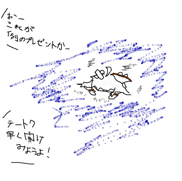 「お、敵旗艦が何か落としたぞ」