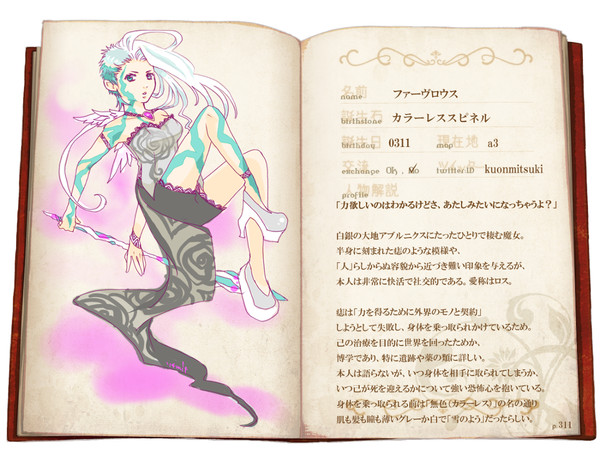 【誕生石の魔女】ファーヴロウス【カラーレススピネル】