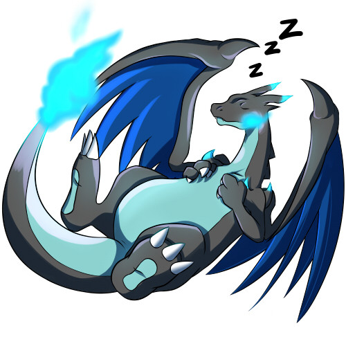 メガリザードンXは眠っている