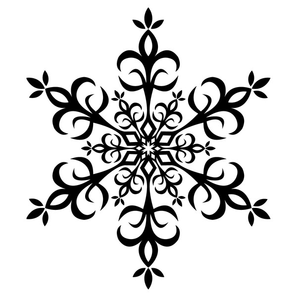 【フリー素材】雪の結晶っぽいもの
