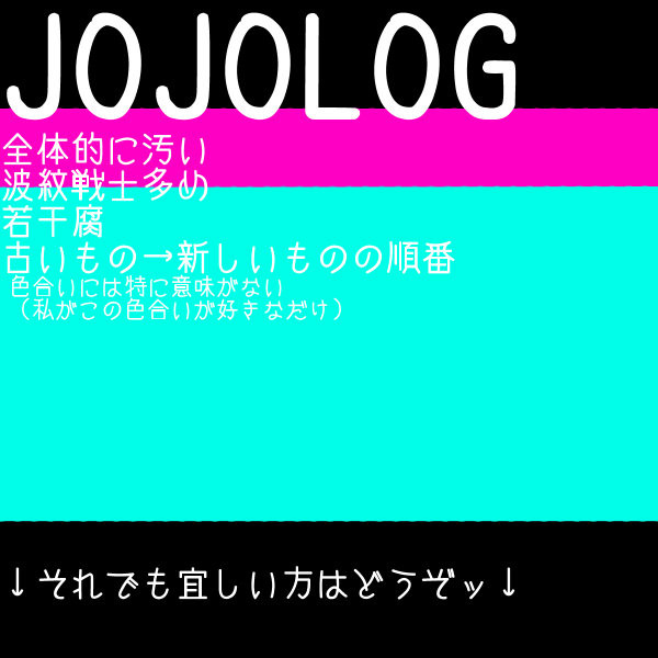JOJOLOG３（アナログ）