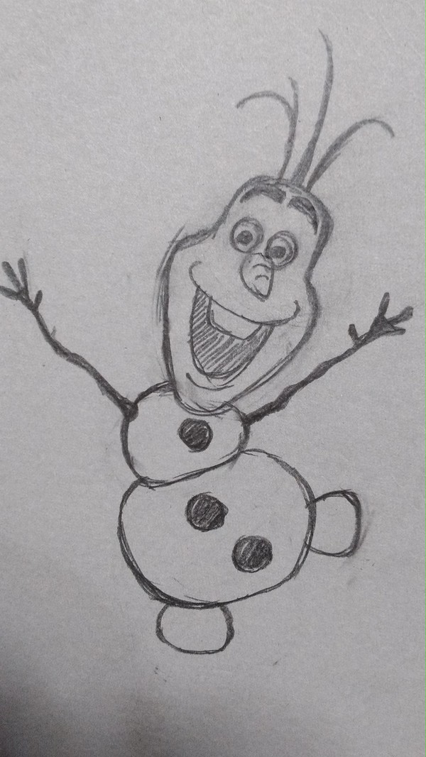適当にオラフ描いてみた