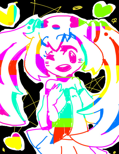 ミクちゃんとリンちゃん
