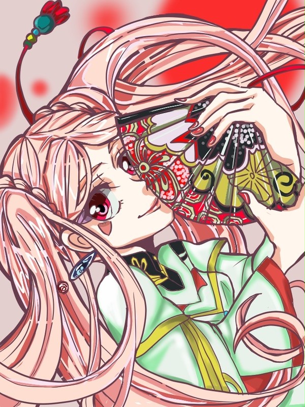 姫と扇子