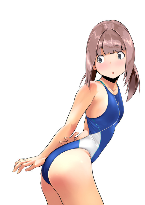 青白競泳少女