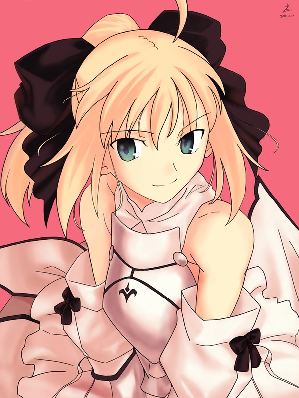 用ipad临摹saber lily ,处女作！