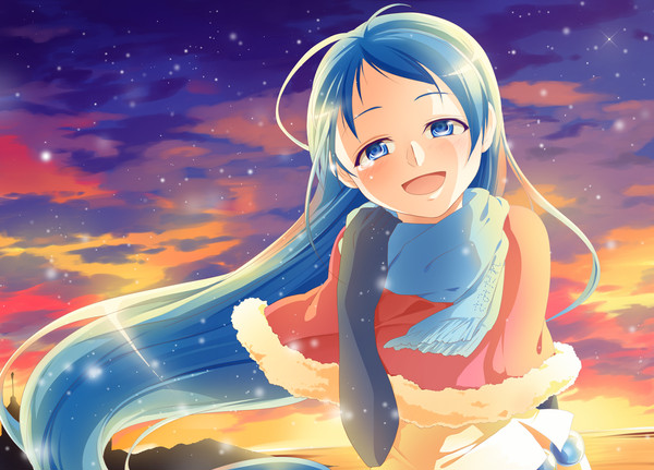 今年最後の夕日